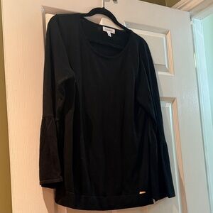 Calvin Klein Women's Elegant Black Long Sleeve Top